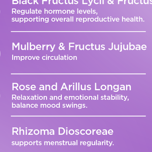 Chinaherbs Fertilidad femenina natural 8g * 10 bolsitas de té Equilibrio hormonal Regulación menstrual a base de hierbas Útero cálido Empaquetado de bolsas de té - Product Image 5