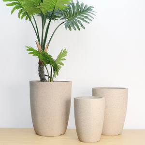 وعاء زرع دائري كبير جدًا من الإسمنت والطين على الطراز الاسكندنافي من Simple Green International لغرفة المعيشة، صنع في قوانغدونغ - Product Image 2