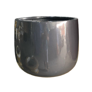 Grand pot de fleurs en fibre de verre pour décoration de jardin intérieur/extérieur moderne, style rustique, léger, durable et éco-responsable - Product Image 1