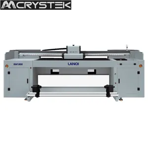 Heavy Duty 1.8m Impressora Híbrida Madeira/Vidro/Couro/Etiqueta Tudo em UM Rolo para Rolar E Máquina De Impressão De Mesa