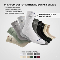Gym Chaussettes De Luxe Qualité Mode Coton Hommes Crew Chaussettes Broderie Logo Imprimer Gym Chaussettes Personnalisées