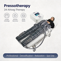 Appareil de pressothérapie à compression d'air avec 24 airbags, chauffage, massage corporel, presothérapie, équipement de bien-être pour salon de beauté