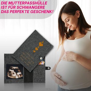 Organisateur de Mutterpass personnalisé pour la <span class=keywords><strong>maternité</strong></span> : Étui en feutre allemand de qualité supérieure, échantillon gratuit, housse de passeport pour mère - Product Image 4