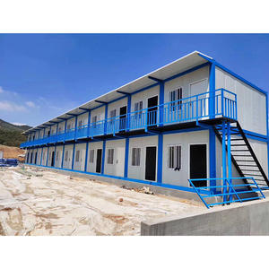 Casa prefabricada de dos pisos de fácil montaje, dormitorio temporal móvil modular para uso en exteriores, hecha de panel sándwich - Product Image 4