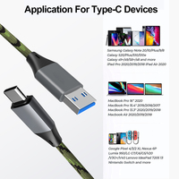 Kabel USB Type-C 3A Baru untuk iPhone 15 dengan Transfer Data 5Gbps Pengisian Cepat dan Pelindung Jalinan Nilon