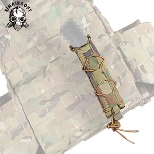 战术扩展9毫米弹匣袋MOLLE弹夹袋支架，适用于mp 5 /7