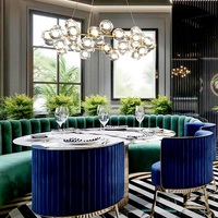 Vente en gros de meubles modernes pour café, hôtel, restaurant, salle à manger ronde en bois sièges d'angle, canapé, table et chaises pour café, projet d'ensemble