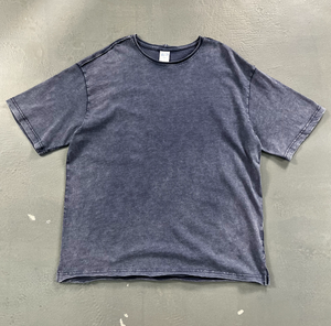 T-shirt da uomo YKH 275gsm 100% cotone slub lavaggio acido con logo personalizzato, stile vintage, vestibilità oversize, stampa DTG - Product Image 5