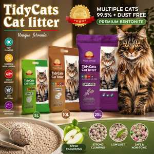 <b>White</b> Bentonite Clay Cat Litter High Absorbent Fast Clumping Arena Low Dust Natural Bentonite Kitty <b>Sand</b> - Product Image 1