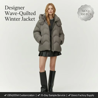 Veste matelassée en duvet pour femmes, taille plus, imperméable, respirante, avec logo, manches longues, boutons, fabriquée en Chine