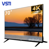 VSTI 70 75 85 98 100 pouces Smart Tv 55 pouces Télévision 4k LED Tv avec Android WiFi Smart Tv