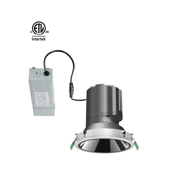 Daytonled Menos 20W 30W Empotrable LED Downlight Espejo de Bajo deslumbramiento Reflector negro Modular Hotel Down light