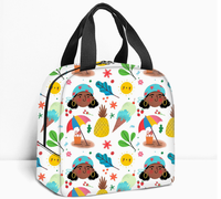 Sac à lunch isotherme pour enfants, sac à bento portable pour l'école, les pique-niques, les voyages, boîte à lunch thermique pour enfants, porte-boîte à lunch durable en polyester