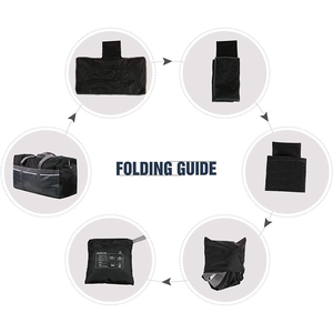 Sac de sport pliable léger de conception industrielle avec compartiments pour l'entraînement et les activités de gym, prêt pour les voyages, en polyester, style décontracté - Product Image 4