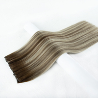 # Extensions de cheveux Genius Weft 4TP4-60, sans retour, 100% cheveux vierges, cuticules intactes, Genius Hair Weft