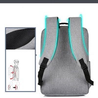 Sac à dos d'ordinateur portable QXMOVING, pas cher, décontracté, pour voyages, hommes et femmes, 15,6 pouces, tendance, avec port de charge USB