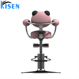 Foshan Kisen muebles <span class=keywords><strong>barber</strong></span>ía peluquería equipo de peluquería forma de <span class=keywords><strong>Panda</strong></span> lindo Rosa niñas niños Silla de peluquero para niños - Product Image 5