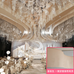 Trang trí đám cưới Backdrop Curtain Panels sóng thiết kế Trần treo lên trang trí đám cưới đàn hồi vải trần trang trí - Product Image 6
