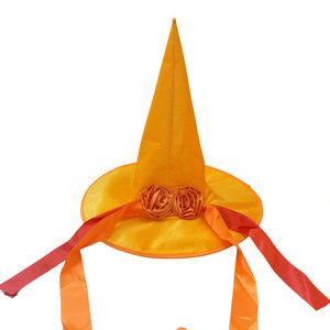 Sombrero de <span class=keywords><strong>bruja</strong></span> de Halloween disfraz bola cinta sombrero de <span class=keywords><strong>bruja</strong></span> decoración de <span class=keywords><strong>plumas</strong></span> sombrero de flores sombrero de <span class=keywords><strong>bruja</strong></span> sombrero de fiesta mágica - Product Image 3