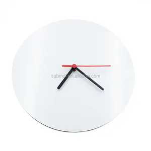 19cm round printing blank mdf sublimation custom wall clock