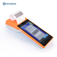Terminal de point de vente portable Scangle 5,5 pouces 720*1280 avec imprimante thermique 58 mm pour entrepôt et hôtel