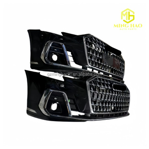 Pare-chocs de voiture d'origine pour Audi A8 <span class=keywords><strong>D5</strong></span>, pare-chocs complet avec calandre, feux antibrouillard, capteur d'aide au stationnement et kit carrosserie - Product Image 1