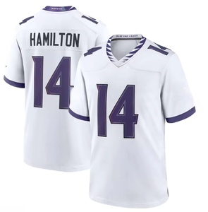 Jersey Bordir Sepak Bola Amerika Berkualitas Tinggi Baltimore 8 Jackson 22 Henry 4 Flowers, Jersey Custom dengan Logo - Product Image 5