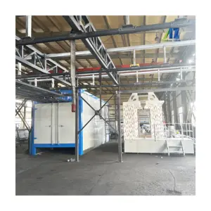 Electrostatic Manual Powder Coating Line Production Plant For Aluminum Profile