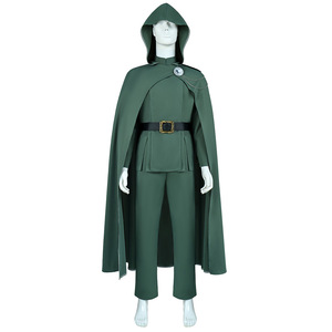 Disfraz de Doctor Doom para Hombre, Conjunto de Capa con Capucha Verde, Traje de Villano de Marvel para Halloween - Product Image 4