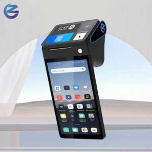 8-дюймовый портативный POS-терминал Android с двумя дисплеями, сенсорным экраном, кассовым аппаратом, сканером штрих-кодов, черный/синий, беспроводной сканер BT - Product Image 4