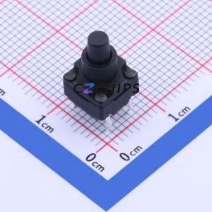 K2-1843DP-R4SW-02 Tactile Switch Through hole Component (THT) Switch 2.5N Through Hole 8mm 8mm - Product Image 1