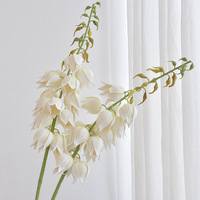 Fleurs artificielles en forme de clochettes pour décoration de mariage et fournitures, cadeaux, mur floral, plante en soie douce