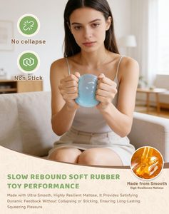 Balle en gelée arc-en-ciel à l'huile de coco, jouet sensoriel anti-stress, cadeau amusant pour fête d'anniversaire, soulagement de l'anxiété - Product Image 4
