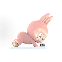 Figurines originales LABUBU Lazy Yoga Series, les monstres, boîte mystère aveugle, design aléatoire, figurines d'action, jouets de collection, cadeaux