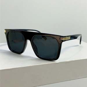 Gafas de Sol Retro Personalizadas con Logotipo, Montura Grande de Piloto para Hombre, Gafas de Sol Cuadradas con Degradado UV400 para Mujer - Product Image 3