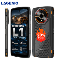 Smartphone robuste ultra-fin LAGENIO Panther2 128 Go, étanche IP68 IP69K, 120 Hz, 5150 mAh, téléphones robustes 4G, en stock, vente en gros