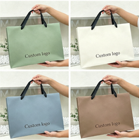 Sacs cadeaux en papier personnalisés multicolores pour petites entreprises, sacs de luxe avec impression de votre propre logo