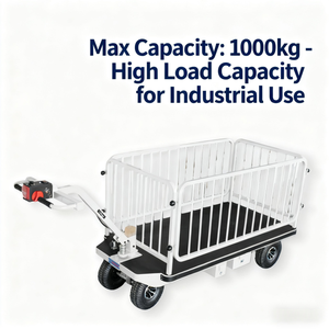 عربة نقل كهربائية زراعية منخفضة الارتفاع 350 مم لنقل المنتجات في البساتين، عربة يدوية محمولة بحمولة 148 كجم - Product Image 3