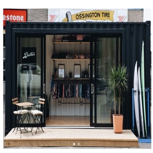 Contenedor de envío Modular Móvil desmontable, quiosco de comida rápida, restaurante y bar prefabricado, concepto de diseñador a la venta - Product Image 1