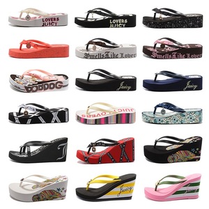 Sandales compensées à plateforme pour femme, style tongs, à enfiler, semelle épaisse de 8 cm, antidérapantes, pour la plage, livraison directe transfrontalière - Product Image 2