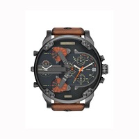 Montre à quartz pour homme Oulm OU02 édition limitée, carrée, de luxe, tendance, avec pointeur CHARM, double fuseau horaire, mouvement Seiko, boîtier en alliage, blanc