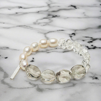 Bracelets en perles ASACRYL blanc naturel, accessoires Feng Shui tendance, bijoux à la mode pour anniversaire