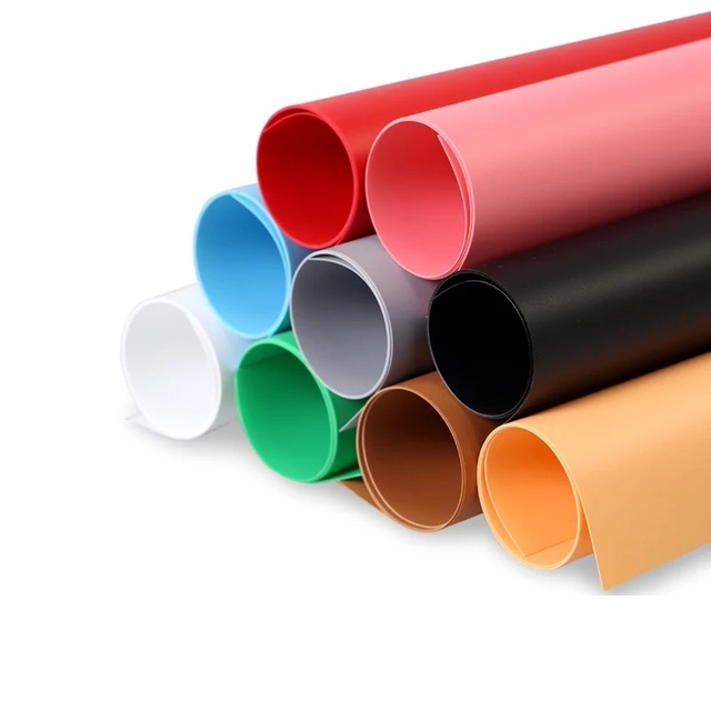 New 60cm PVC Backdrop Background Pure Color PVC Coating Double Sides Waterproof Photography Background PVC Background Board