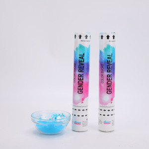 100% biodegradabile Tessuto Sicuro Revealations Rosa O Blu di Genere Rivelare Coriandoli Popper Fumo della Polvere Cannone - Product Image 3