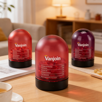 Flacon en verre à fond rond de 100 ml, forme dôme, dégradé givré, pour compléments alimentaires, vitamines, huile de poisson, produits de santé
