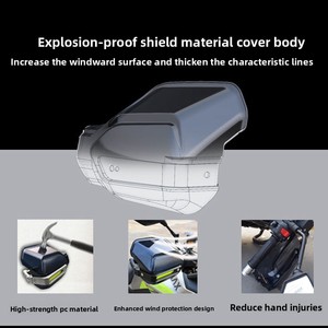 Parabrezza per Manubrio di Bici Elettrica e Moto, Protezione per Mani per NIU <span class=keywords><strong>FXT</strong></span>/NXT No.9 Mzmix/M95c+, Accessorio di Modifica - Product Image 4