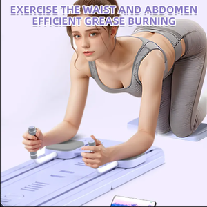 Nuovo polifunzionale a casa ruota muscolare addominale esercizio e attrezzature per il Fitness con ventre arrotolato piastra pancia sana rosa - Product Image 3