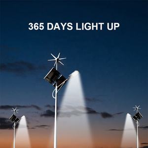 Réverbère à DEL hybride solaire étanche pour l'extérieur, de conception libre du fabricant, 50w 60w 80w 100w 120w - Product Image 3