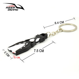 Llavero con Forma de Aletas de Aleación, Colgante de Buceo, Adorno, Recuerdo de Buceo, Tirador de Cremallera KEEP DIVING PS 033 - Product Image 2