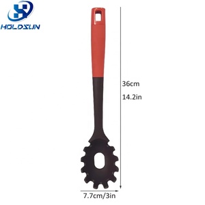 Servidor de <span class=keywords><strong>espagueti</strong></span> de silicona resistente <span class=keywords><strong>al</strong></span> calor de grado alimenticio sin BPA negro y rojo rosa para facilitar la limpieza del utensilio para servir alimentos - Product Image 2